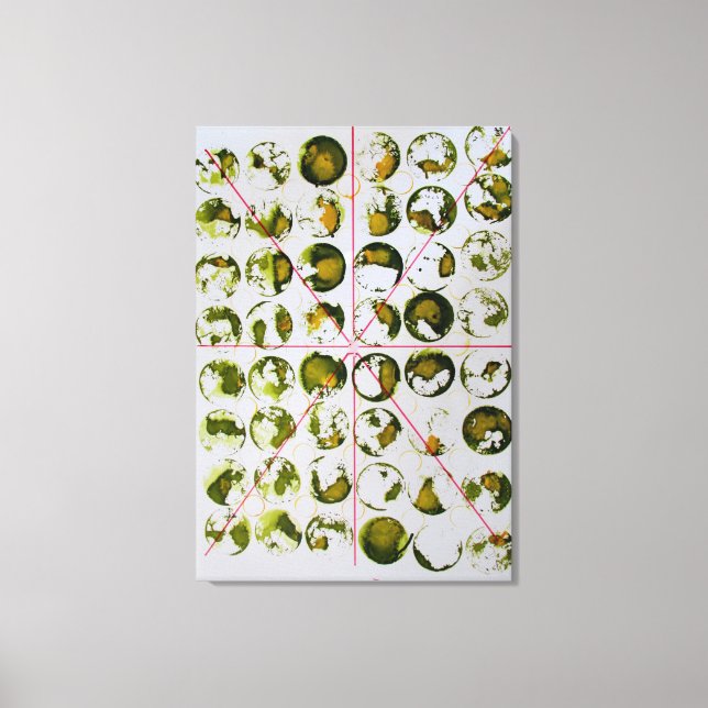 Abstraktens målning canvastryck (Framsida)