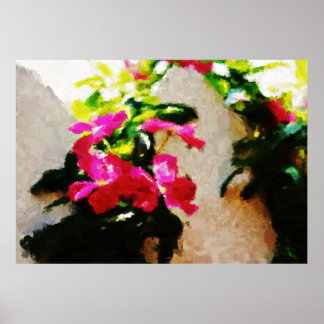 Abstraktens målning | VÅR BLOMMOR Poster