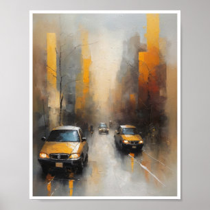 Abstraktens målningar känslor Wall Art Poster