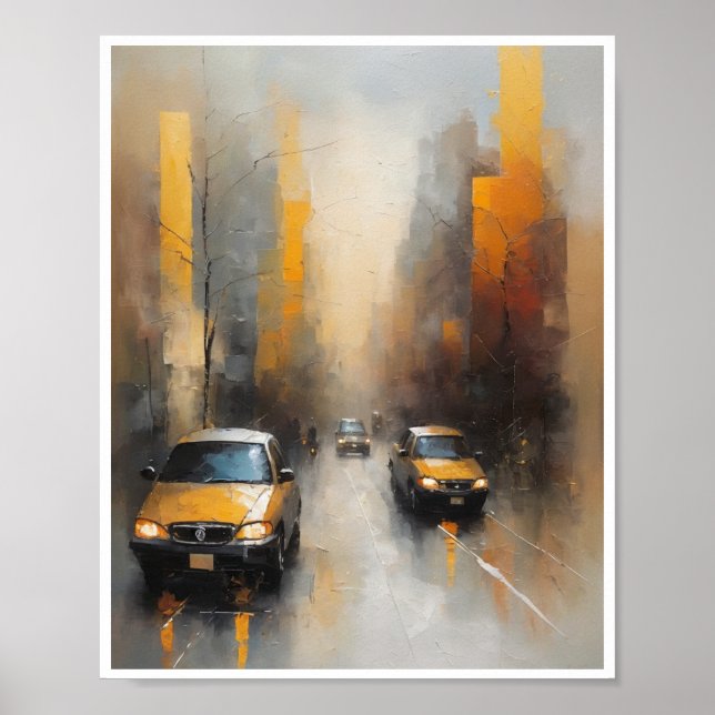 Abstraktens målningar känslor Wall Art Poster (Framsidan)