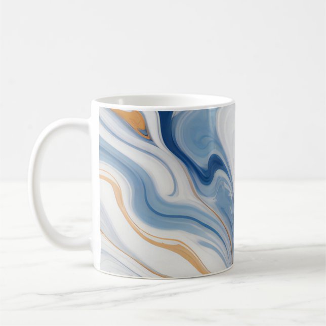 Abstraktens marktäckningsdesign kaffemugg (Vänster)