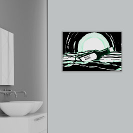 Abstraktens meddelande om hela sjön i Flaska Poster