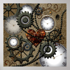 Abstraktens mekaniska utformning poster