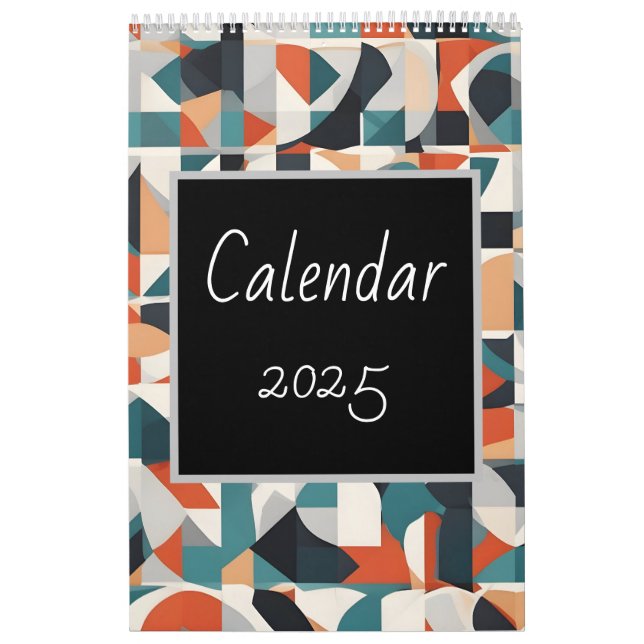 Abstraktens minimalistiska konst kalender (Omslag)