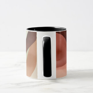 Abstraktens minimalistiska vattenfärgssammansättni mugg