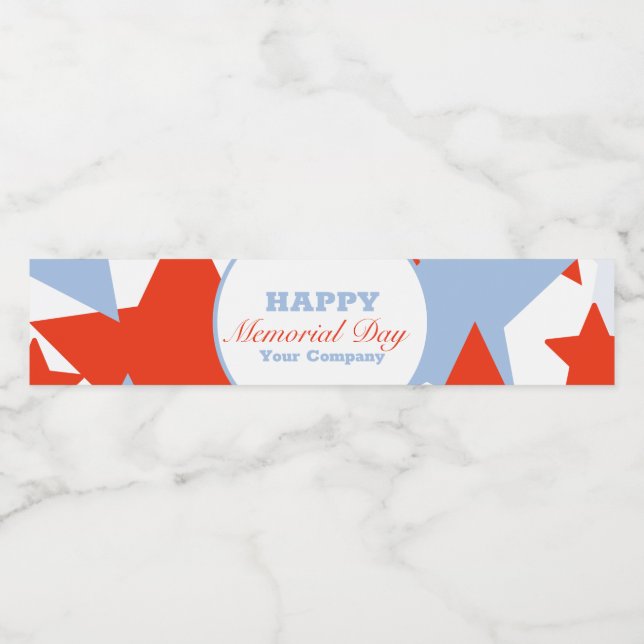 Abstraktens minnesdag i Party Vattenflaska Etikett (Singel etikett)