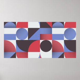 Abstraktens minsta geometriska sömlösa mönster poster