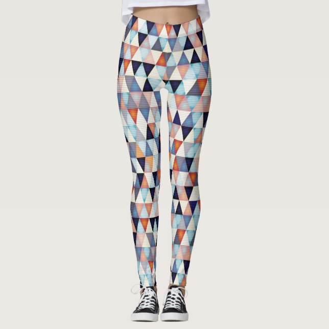 Abstraktens moderna bakgrund leggings (Framsida)