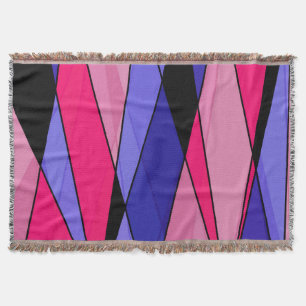 Abstraktens moderna geometriska former trianglar r filt