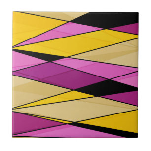 Abstraktens moderna geometriska former trianglar r kakelplatta