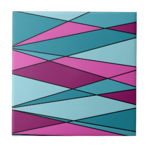 Abstraktens moderna geometriska former trianglar r kakelplatta