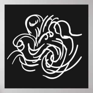 abstraktens moderna geometriska linjekonst poster