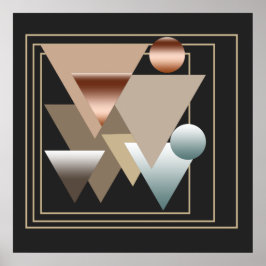 abstraktens moderna geometriska mönster poster