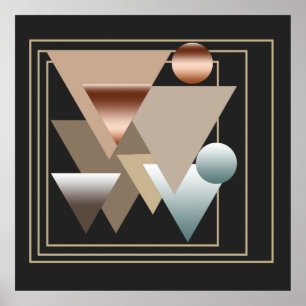 abstraktens moderna geometriska mönster poster