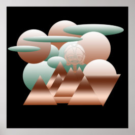 abstraktens moderna geometriska mönster poster