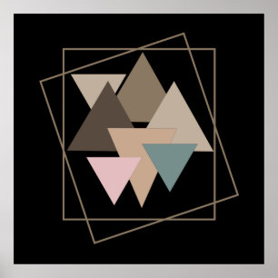 abstraktens moderna geometriska mönster poster