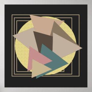 abstraktens moderna geometriska mönster poster