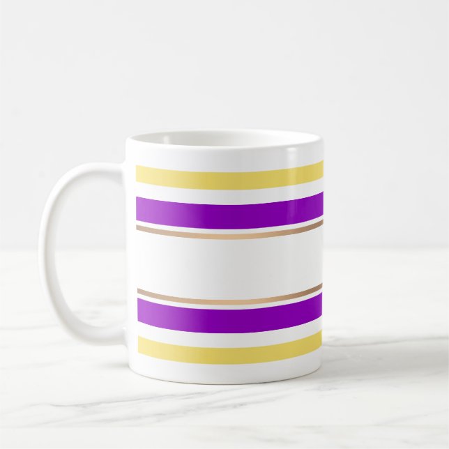 Abstraktens moderna, kantad elegant-roligt söt per kaffemugg (Vänster)