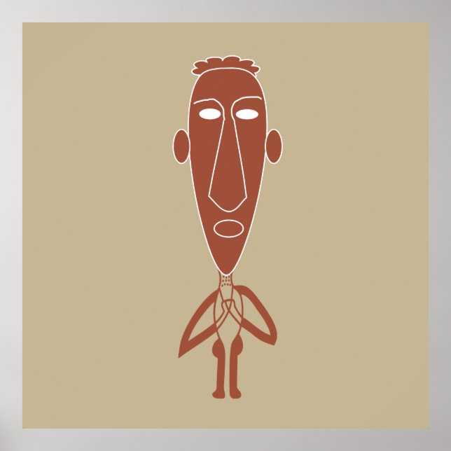 abstraktens moderna konst i porträtt poster (Framsidan)