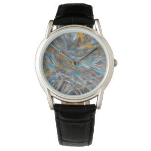Abstraktens moderna konst mönster armbandsur