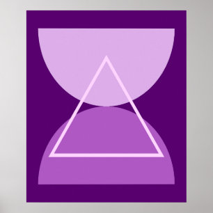 Abstraktens moderna konsthetometriska Lila Poster