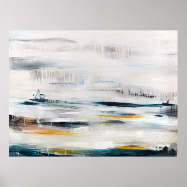 Abstraktens moderna målningsbakgrund. Contemporary Poster (Framsidan)