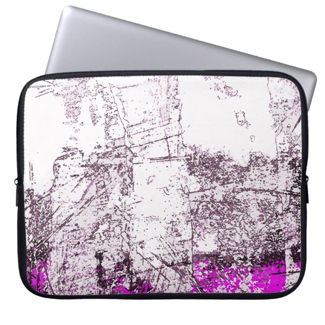 Abstraktens moderna målningsbakgrund. Illustration Laptop Fodral (Framsidan)