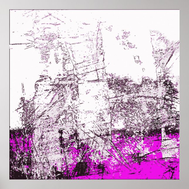 Abstraktens moderna målningsbakgrund. Illustration Poster (Framsidan)