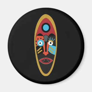 abstraktens moderna mask magnet