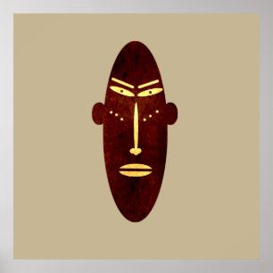 abstraktens moderna mask poster