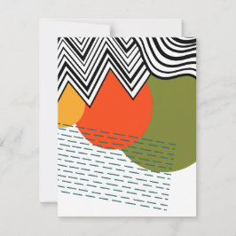 Abstraktens moderna medelårhundrade anteckningskort