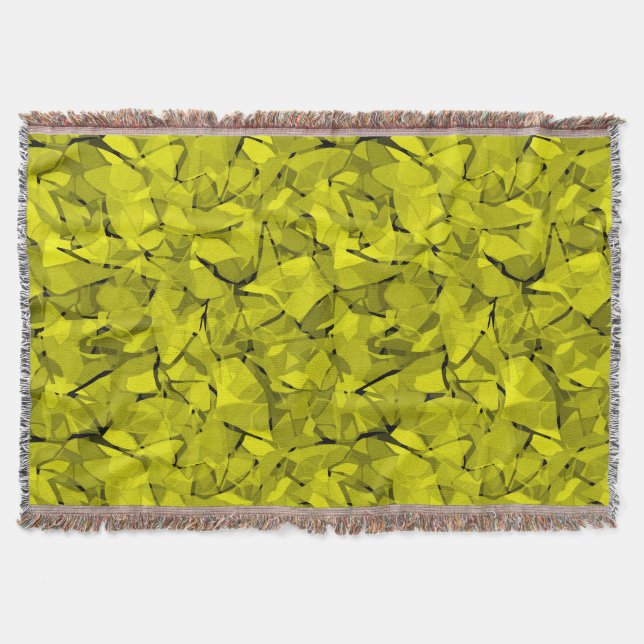 Abstraktens moderna mönster med mosaiskt kristallk filt (Framsidan)