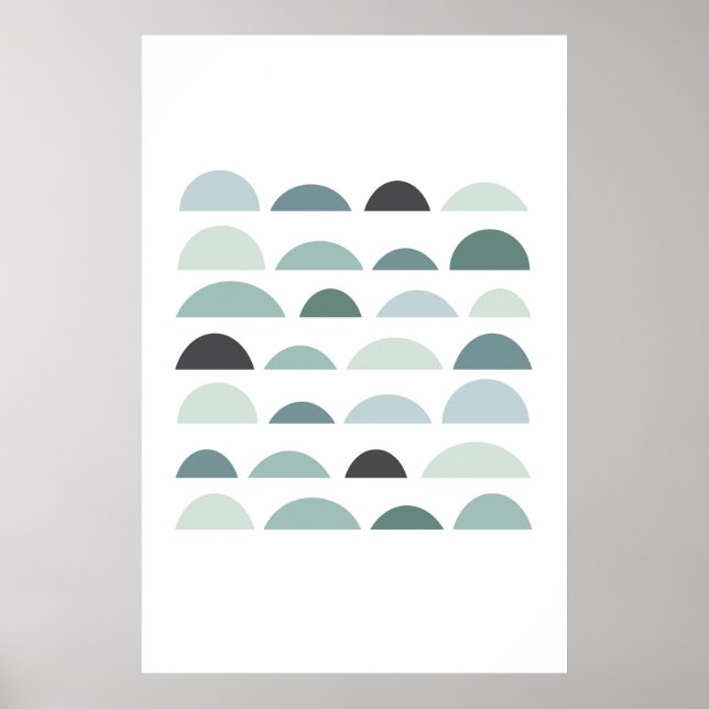 Abstraktens moderna utskrift. Minimalistisk grått- Poster (Framsidan)