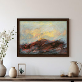 Abstraktens monteringsfärg för liggande bild poster