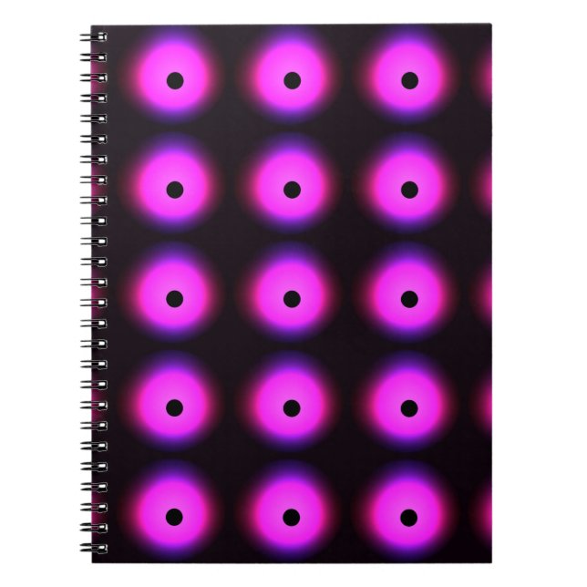 Abstraktens Mörk Rosa: Gloserande sömlös Anteckningsbok (Framsidan)