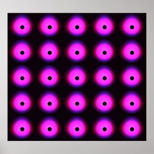 Abstraktens Mörk Rosa: Gloserande sömlös Poster