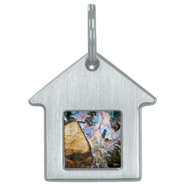 abstraktens natur fortfarande vatten-märkre för sä ID-bricka husdjur (Framsidan)