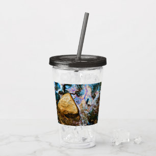 abstraktens natur fortfarande vatten take away mugg