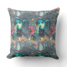 Abstraktens nyskapande konstform Dekorativ kudde