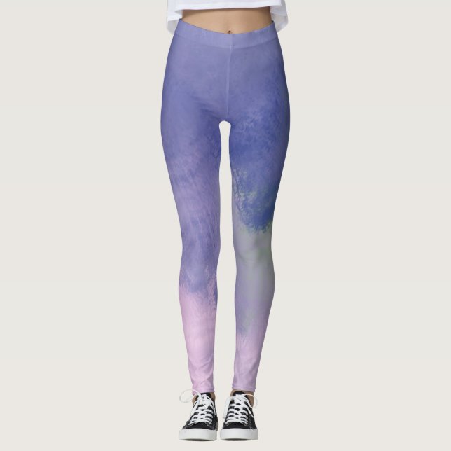 abstraktens oljemålning leggings (Framsida)
