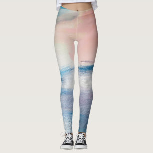 Abstraktens oljemålning, struktur. leggings