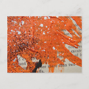 Abstraktens Orange - färgton Vykort