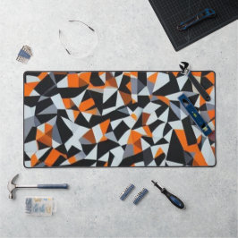 Abstraktens Orange och svart geometrisk grafik