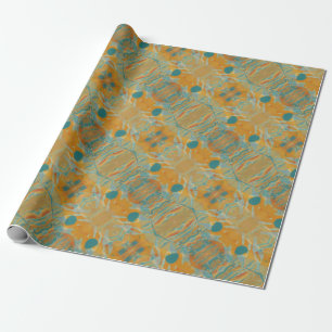 abstraktens orange och tejp presentpapper