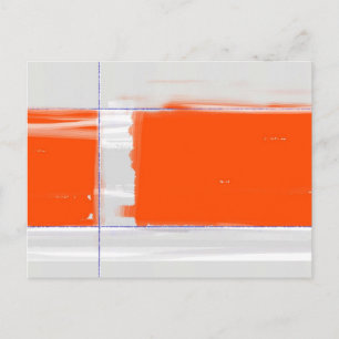 Abstraktens Orange Vykort