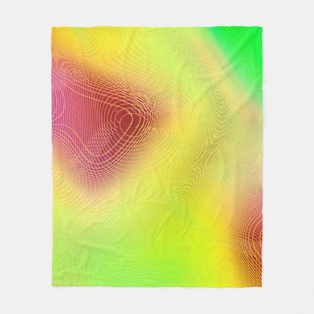 abstraktens oskärpa bakgrund. flerfärgad grafik fleecefilt (Framsidan)