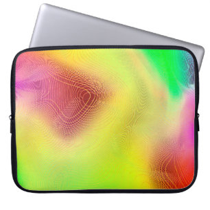abstraktens oskärpa bakgrund. flerfärgad grafik laptop fodral