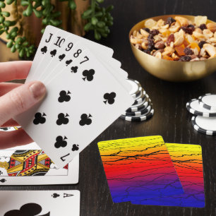 Abstraktens övertoning casinokort