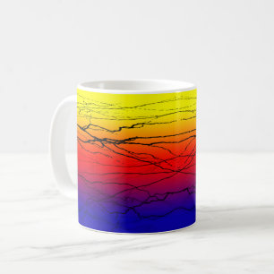 Abstraktens övertoning kaffemugg