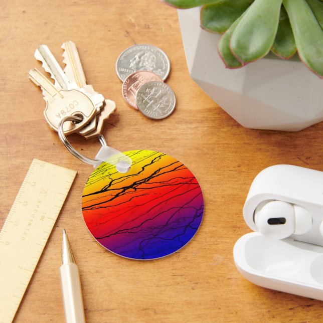 Abstraktens övertoning nyckelring (Skrivbord)